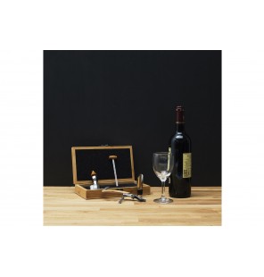 Coffret bouteille de vin + 5 accessoires