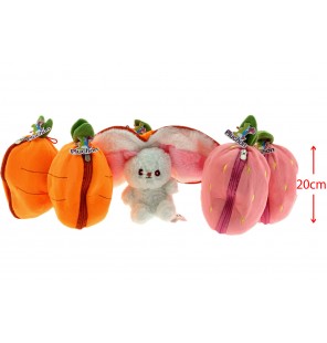 PELUCHE LAPIN FRUIT 2 ASSORTIS TAILLE 2