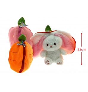 PELUCHE LAPIN FRUIT 2 ASSORTIS TAILLE 3