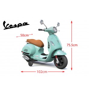 VESPA ELECTRIQUE VERT D'EAU